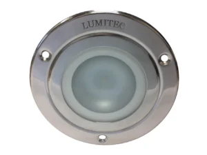 Lumitec Shadow - Flush Mount Down Light - Polished SS Finish - 3-Color Red/Blue Non Dimming w/White Dimming