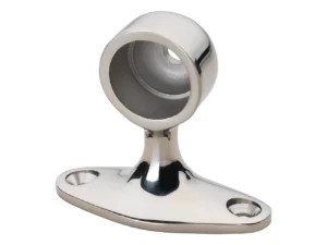 Whitecap 90° Handrail Stanchion - End - 316 Stainless Steel - 7/8" Tube O.D.