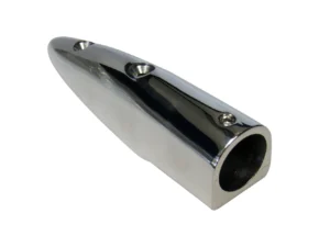 Whitecap 5-1/2° Rail End (End-In) - 316 Stainless Steel - 7/8" Tube O.D.