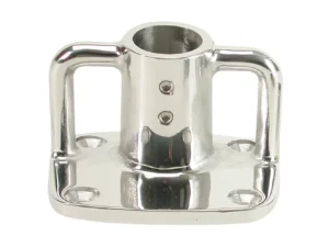 Whitecap 4° Rectangular Base - 316 Stainless Steel - 3-1/2" x 3"