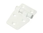 Whitecap Shortside Door Hinge - White Nylon - 1-3/8" x 2-1/4"