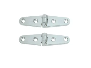 Whitecap Strap Hinge - CP/Brass - 4" x 1" - Pair
