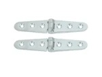 Whitecap Strap Hinge - CP/Brass - 6" x 1-1/8" - Pair