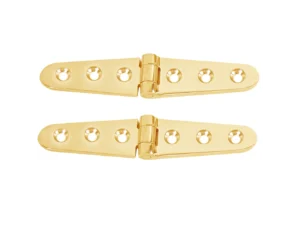 Whitecap Strap Hinge - Polished Brass - 6" x 1-1/8" - Pair