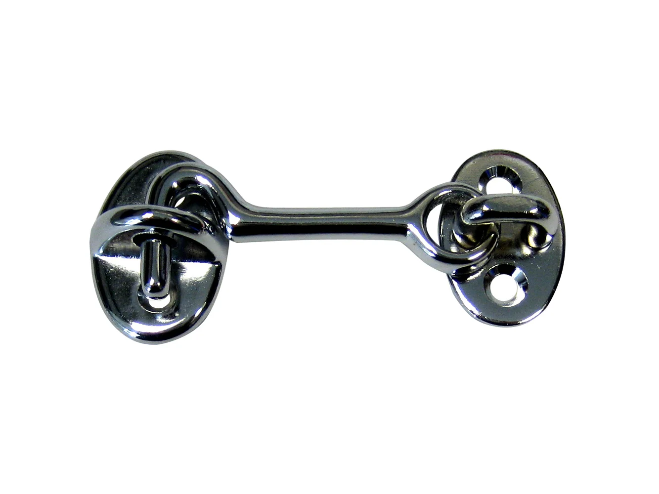 Whitecap Cabin Door Hook - CP/Brass - 2"