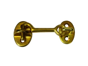 Whitecap Cabin Door Hook - Polished Brass - 2"