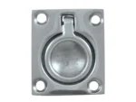Whitecap Flush Pull Ring - CP/Brass - 1-1/2" x 1-3/4"
