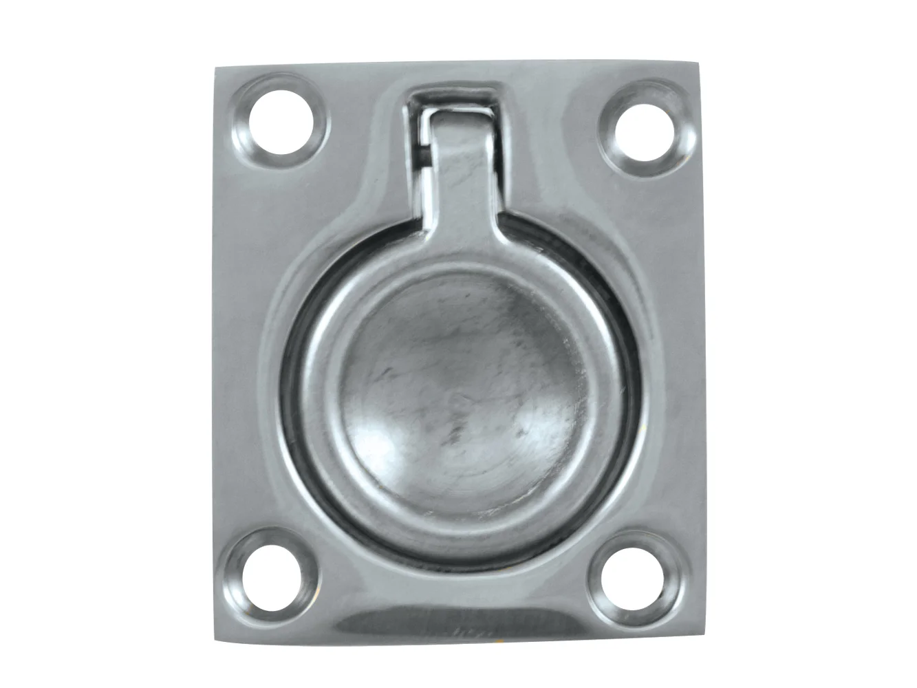 Whitecap Flush Pull Ring - CP/Brass - 1-1/2" x 1-3/4"