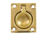 Whitecap Flush Pull Ring - Polished Brass - 1-1/2" x 1-3/4"