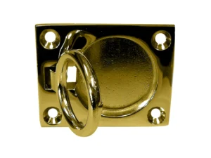 Whitecap Flush Pull Ring - Polished Brass - 2" x 2-1/2"