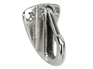 Whitecap Fender Hook - CP/Brass - 1-9/16" x 1-3/16"