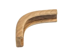 Whitecap Teak Track Outside Corner Molding - 3/4"