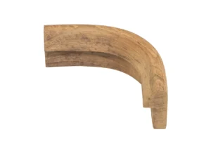 Whitecap Teak Rail Outside Corner Molding