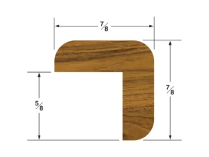 Whitecap Teak "L" Molding Small - 5'