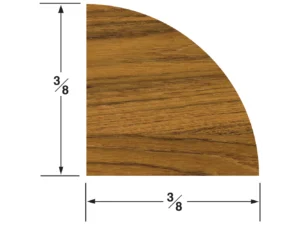 Whitecap Teak Quarter Round Molding Small - 5'