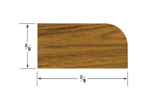 Whitecap Teak Stop Molding Small - 5'