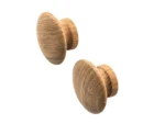 Whitecap Teak Round Drawer Knob - 2" - 2 Pack
