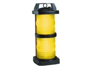 Perko Double Lens Navigation Light - Yellow Towing Light - Black Plastic