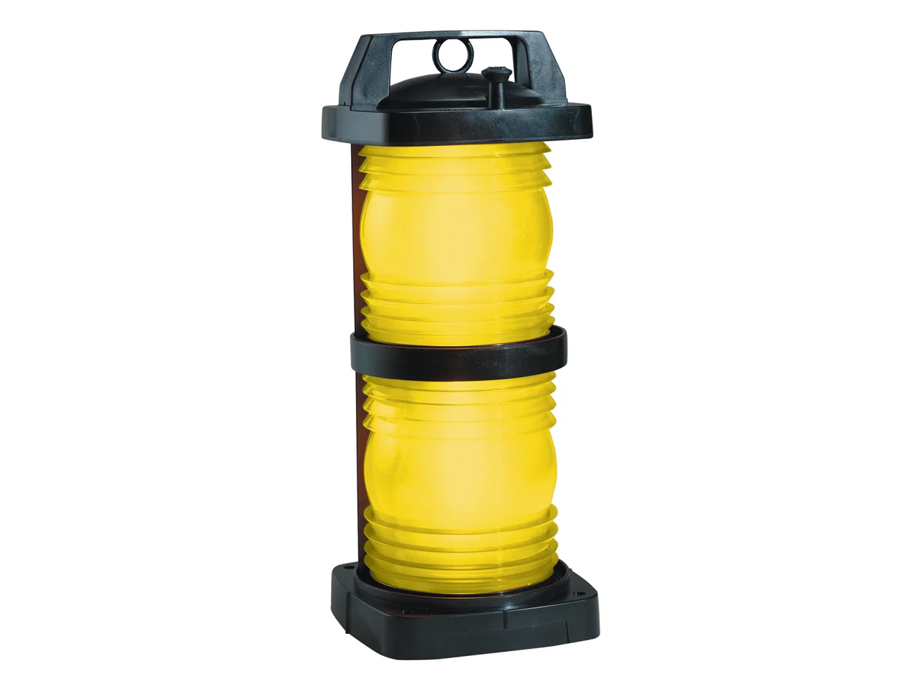 Perko Double Lens Navigation Light - Yellow Towing Light - Black Plastic