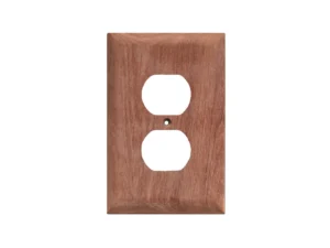 Whitecap Teak Outlet Cover/Receptacle Plate