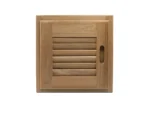 Whitecap Teak Louvered Door & Frame - Right Hand - 12" x 12"