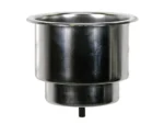 Whitecap Flush Cupholder w/Drain - 302 Stainless Steel