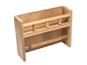 Whitecap Teak Paper Towel Holder w/Spice Rack
