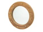 Whitecap Teak Porthole Mirror