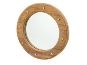 Whitecap Teak Porthole Mirror