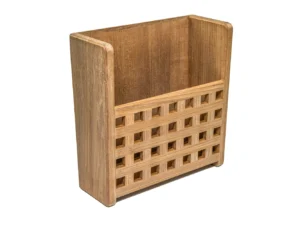Whitecap Teak Grate Front Magazine Rack