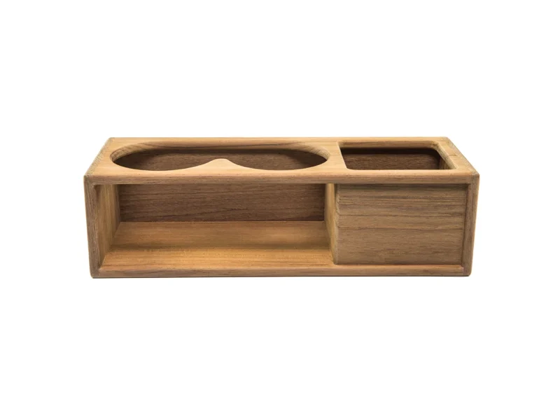 Whitecap Teak Two Insulated Drink/Binocular Rack w/Tray