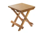 Whitecap Teak Grooved Top Fold-Away Table/Stool