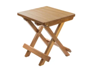 Whitecap Teak Grooved Top Fold-Away Table/Stool