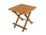 Whitecap Teak Grate Top Fold-Away Table