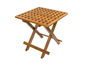 Whitecap Teak Grate Top Fold-Away Table