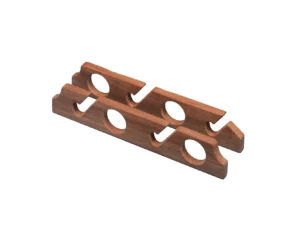Whitecap Teak Four-Rod Storage Rack - Pair
