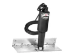 Lenco 4" x 12" Limited Space Trim Tab Kit w/o Switch Kit 12V - Electro-Polished - Standard Actuator