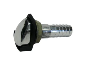 Perko Gas Tank Vent w/Splash Guard - Chrome Plated Zinc - ⅝" Hose