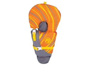 Full Throttle Baby-Safe Vest - Infant to 30lbs - Orange/Grey