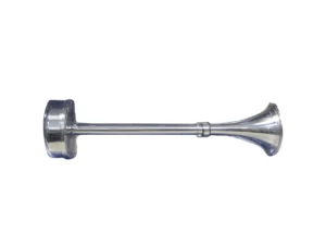 Schmitt Marine Standard Single Trumpet Horn - 12V - Stainless Exterior