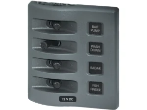 Blue Sea 4305 WeatherDeck® 12V DC Waterproof Switch Panel - 4 Posistion