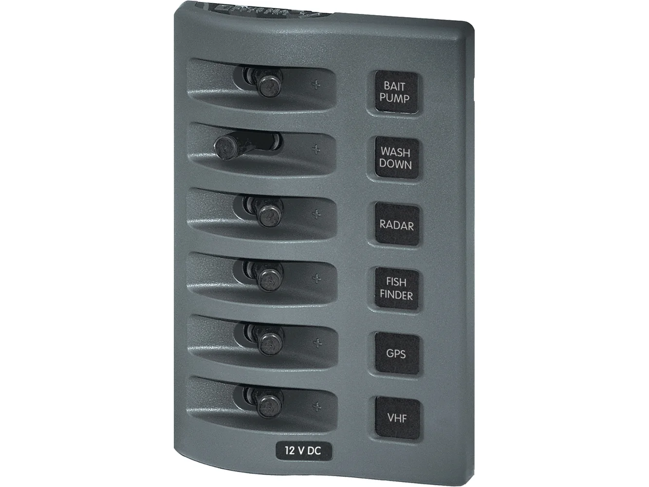 Blue Sea 4307 WeatherDeck® 12V DC Waterproof Switch Panel - 6 Position