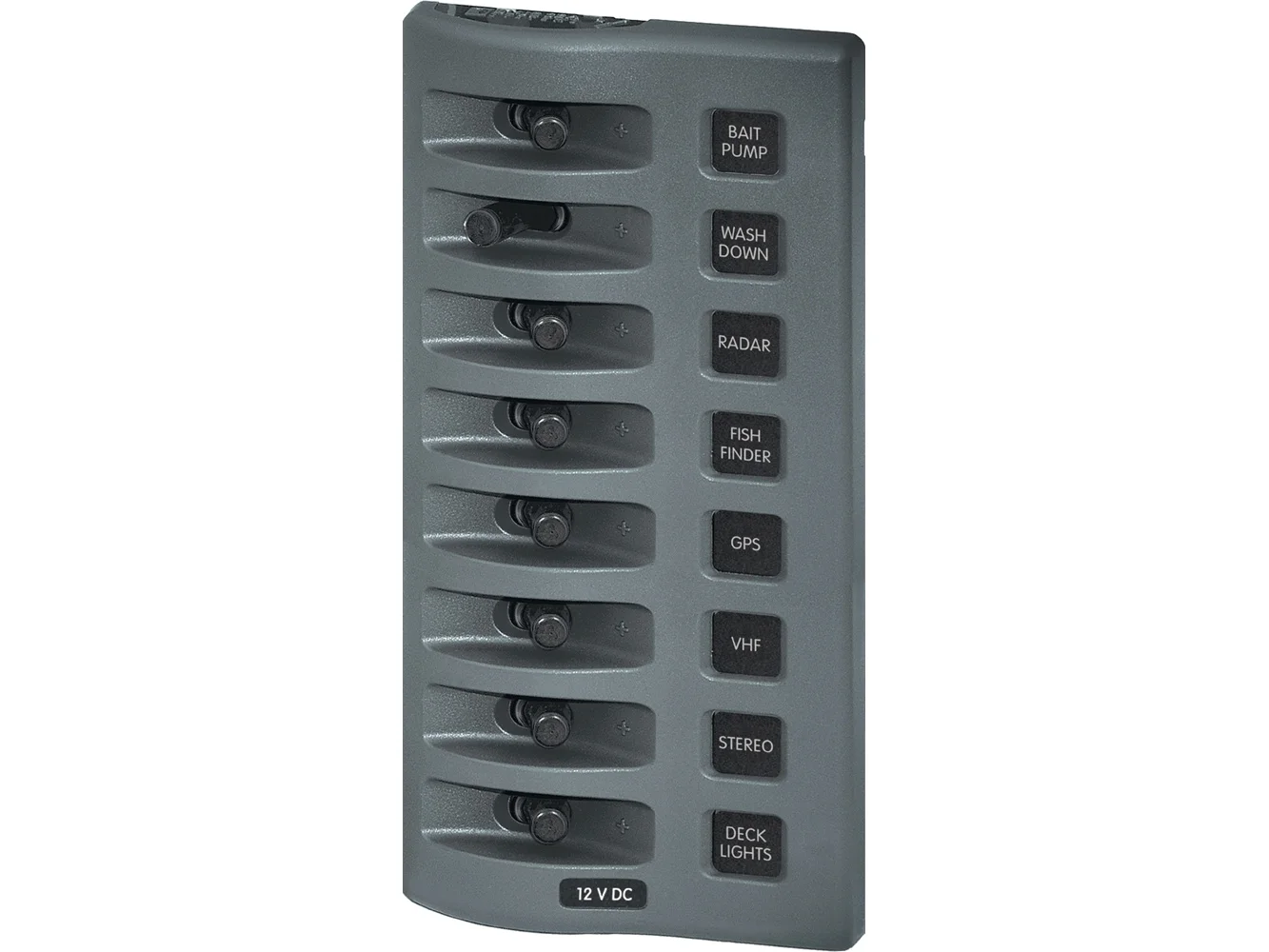 Blue Sea 4309 WeatherDeck® 12V DC Waterproof Switch Panel - 8 Position