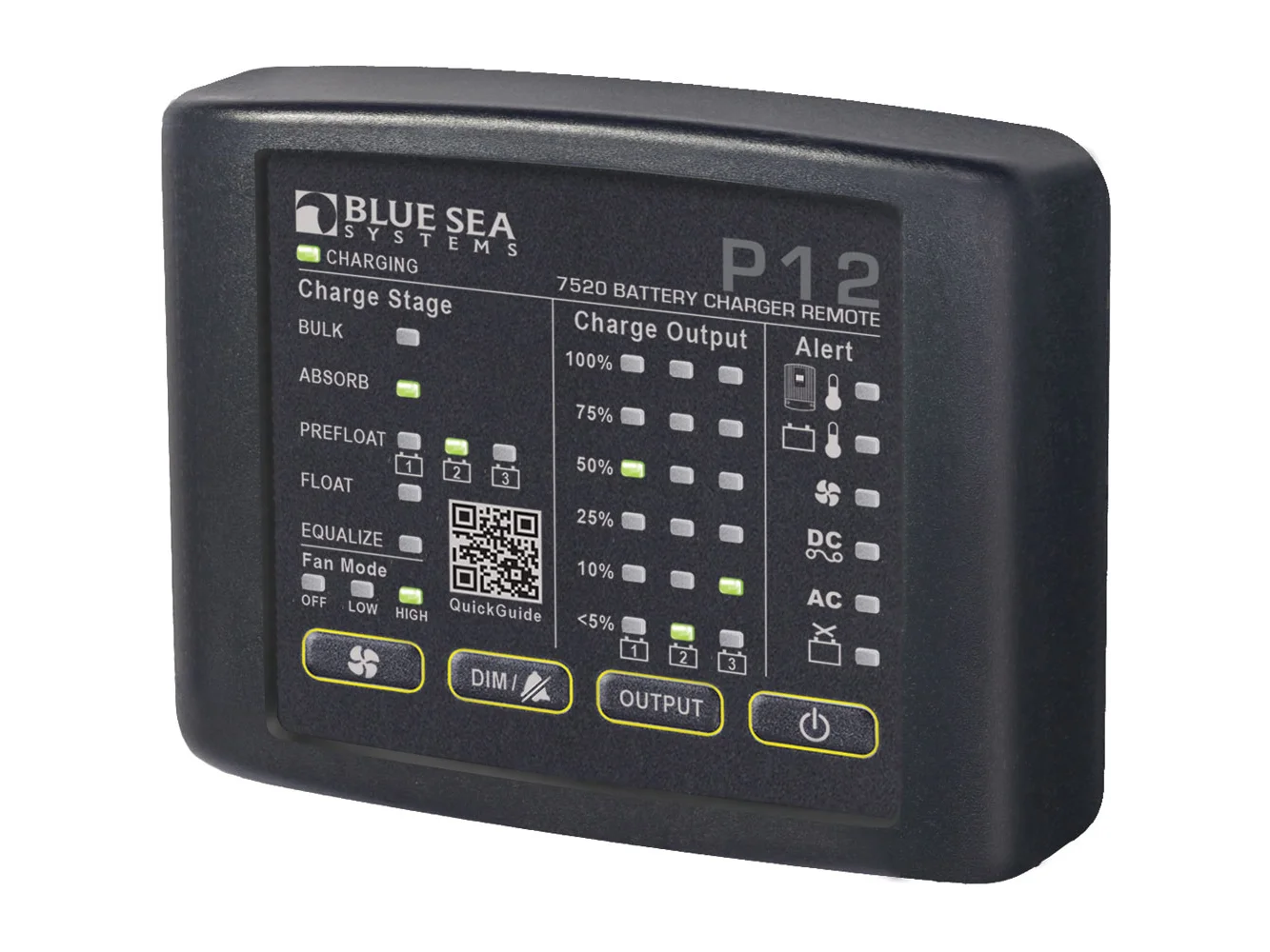 Blue Sea 7520 P12 LED Remote f/Battery Chargers