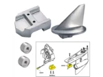 Tecnoseal Anode Kit w/Hardware - Mercury Alpha 1 Gen 1 - Zinc