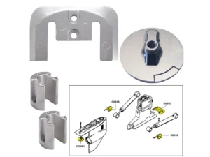 Tecnoseal Anode Kit w/Hardware - Mercury Bravo 2-3 up to 2003 - Magnesium