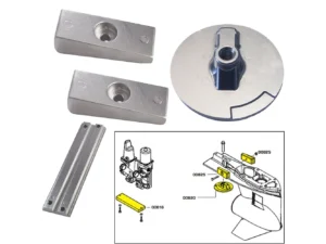 Tecnoseal Anode Kit w/Hardware - Mercury Verado 4 - Aluminum