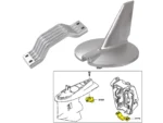 Tecnoseal Anode Kit w/Hardware - Yamaha 200-250HP - Aluminum