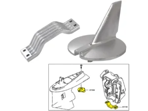 Tecnoseal Anode Kit w/Hardware - Yamaha 200-250HP - Aluminum