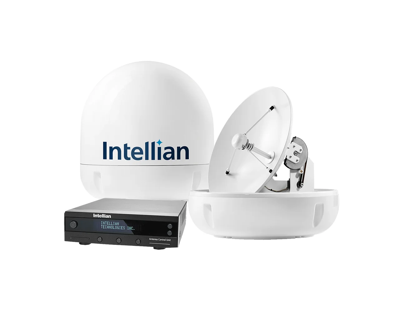 Intellian i6P Linear System w/23.6" Reflector & Universal Quad LNB